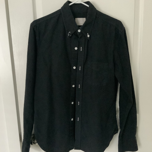 SOLD- Band of Outsiders Black Oxford Shirt - Picture 2 of 5